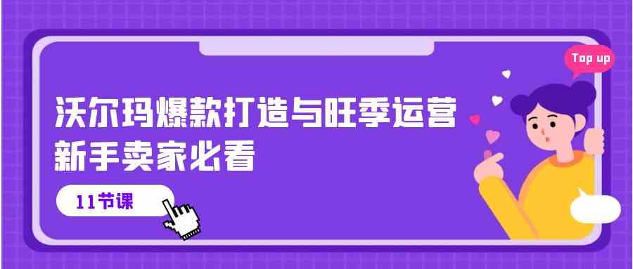 沃尔玛爆款打造与旺季运营，新手卖家必看（11节视频课）-来此网赚