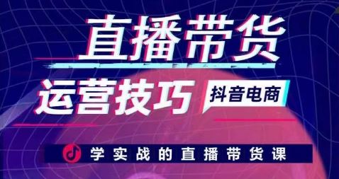 直播带货运营技巧，学实战的直播带货课-来此网赚