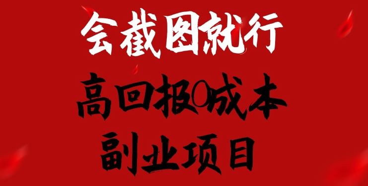 会截图就行，高回报0成本副业项目，卖离婚模板一天1.5k+【揭秘】-来此网赚