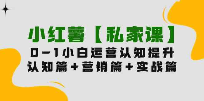 （9910期）小红薯【私家课】0-1玩赚小红书内容营销，认知篇+营销篇+实战篇（11节课）-来此网赚