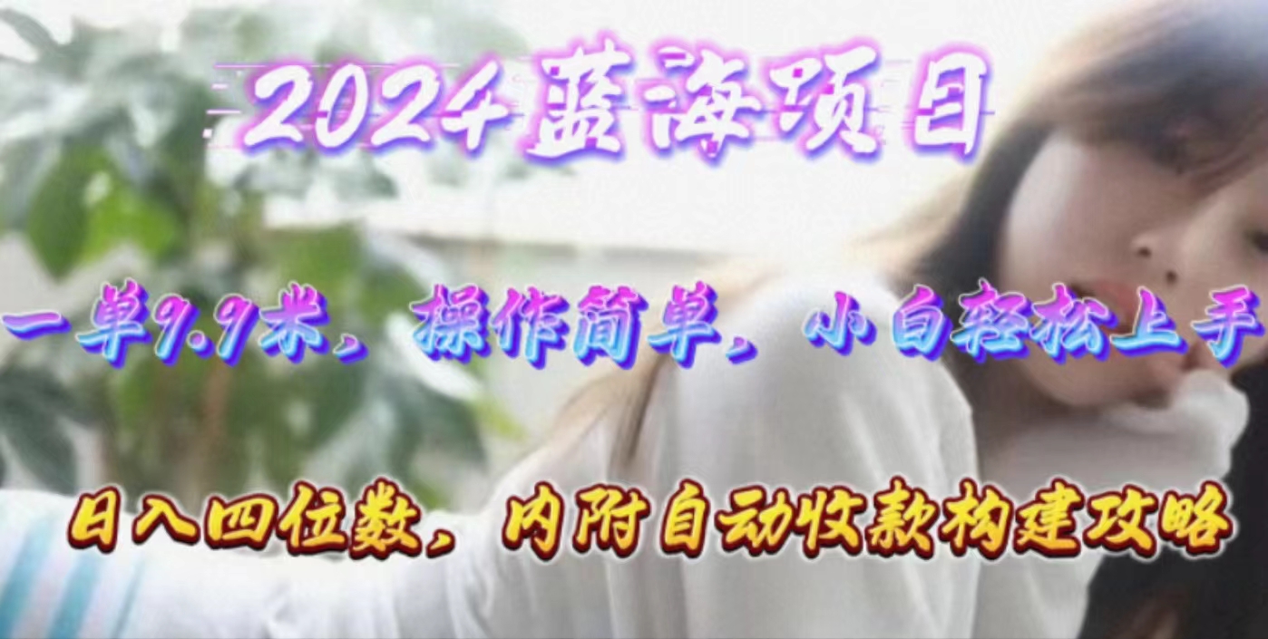 （10204期）年轻群体的蓝海市场，1单9.9元，操作简单，小白轻松上手，日入四位数-来此网赚