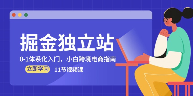 （10536期）掘金 独立站，0-1体系化入门，小白跨境电商指南（11节视频课）-来此网赚