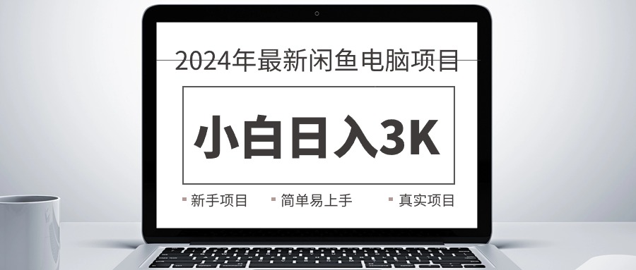 （10846期）2024最新闲鱼卖电脑项目，新手小白日入3K+，最真实的项目教学-来此网赚