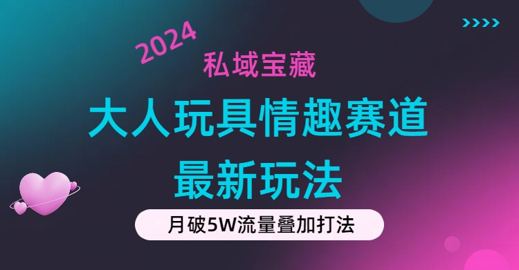 （11541期）私域宝藏：大人玩具情趣赛道合规新玩法，零投入，私域超高流量成单率高-来此网赚