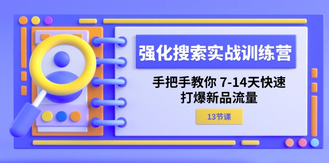 （11557期）强化 搜索实战训练营，手把手教你 7-14天快速-打爆新品流量（13节课）-来此网赚