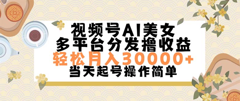 （11684期）视频号AI美女，轻松月入30000+,操作简单轻松上手-来此网赚