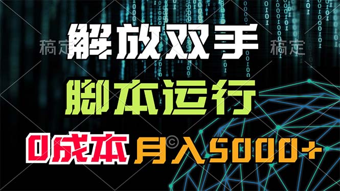 （11721期）解放双手，脚本运行，0成本月入5000+-来此网赚