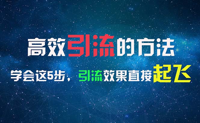 （11776期）高效引流的方法，可以帮助你日引300+创业粉，一年轻松收入30万，比打工强-来此网赚