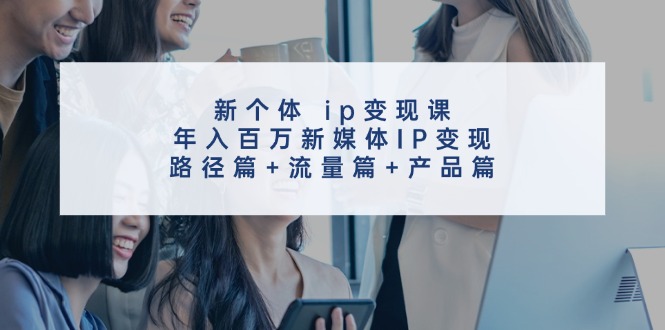 （11971期）新个体 ip变现课，年入百万新媒体IP变现，路径篇+流量篇+产品篇-来此网赚