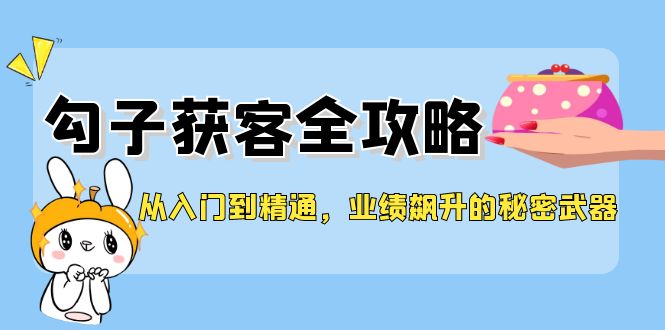 （12247期）从入门到精通，勾子获客全攻略，业绩飙升的秘密武器-来此网赚