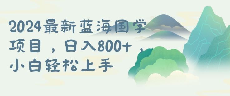 国学项目，长期蓝海可矩阵，从0-1的过程【揭秘】-来此网赚